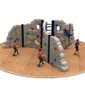 Parete da arrampicata all'aperto per bambini
